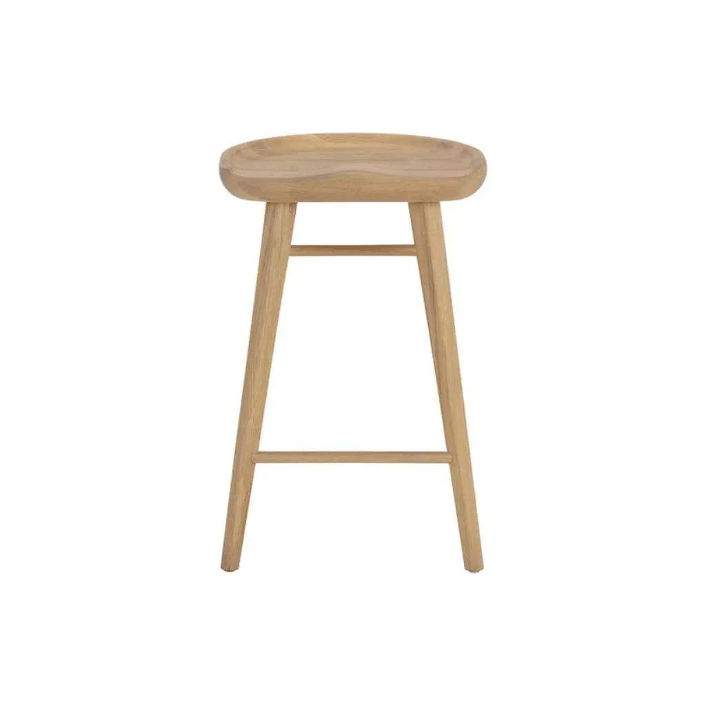 Dominic Wooden TraditionalCounter Stool - LOOMLAN - SUNPAN - Counter Stools