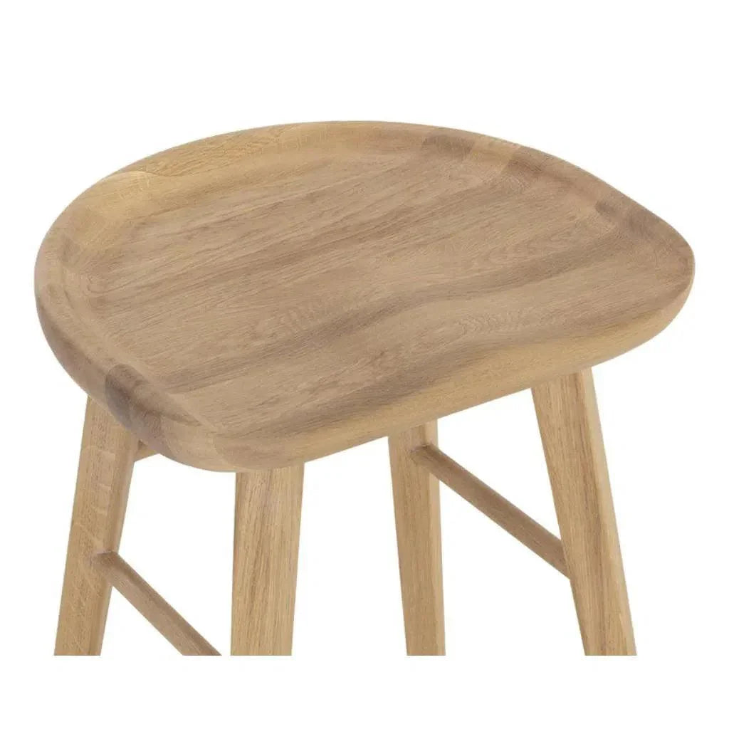 Dominic Wooden TraditionalCounter Stool - LOOMLAN - SUNPAN - Counter Stools