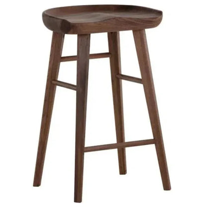 Dominic Wooden TraditionalCounter Stool - LOOMLAN - SUNPAN - Counter Stools