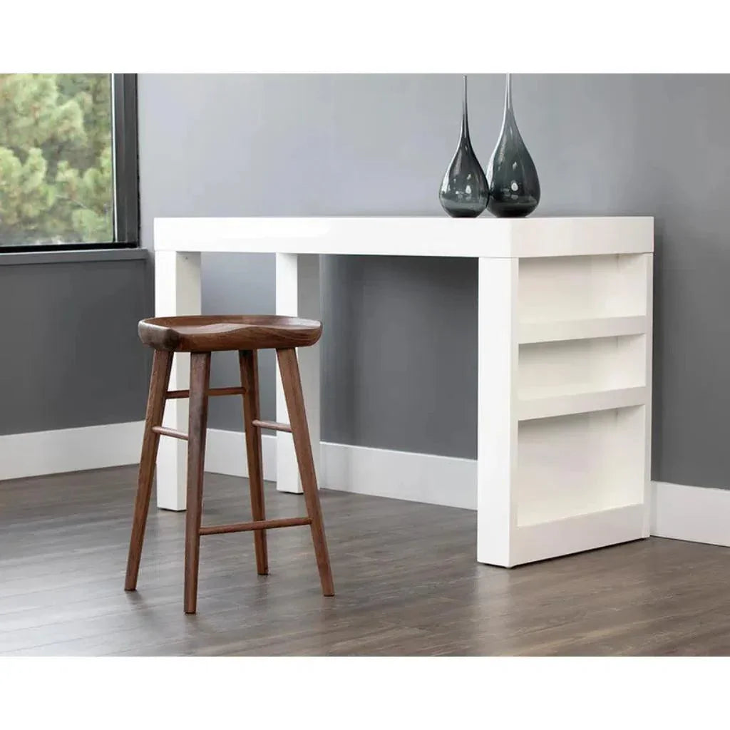 Dominic Wooden TraditionalCounter Stool - LOOMLAN - SUNPAN - Counter Stools