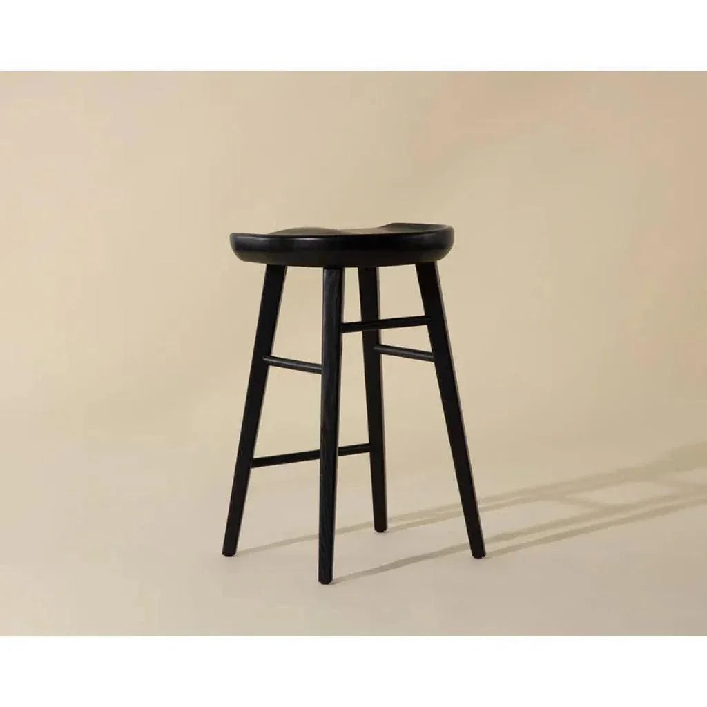 Dominic Wooden TraditionalCounter Stool - LOOMLAN - SUNPAN - Counter Stools