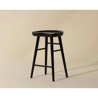 Dominic Wooden TraditionalCounter Stool - LOOMLAN - SUNPAN - Counter Stools
