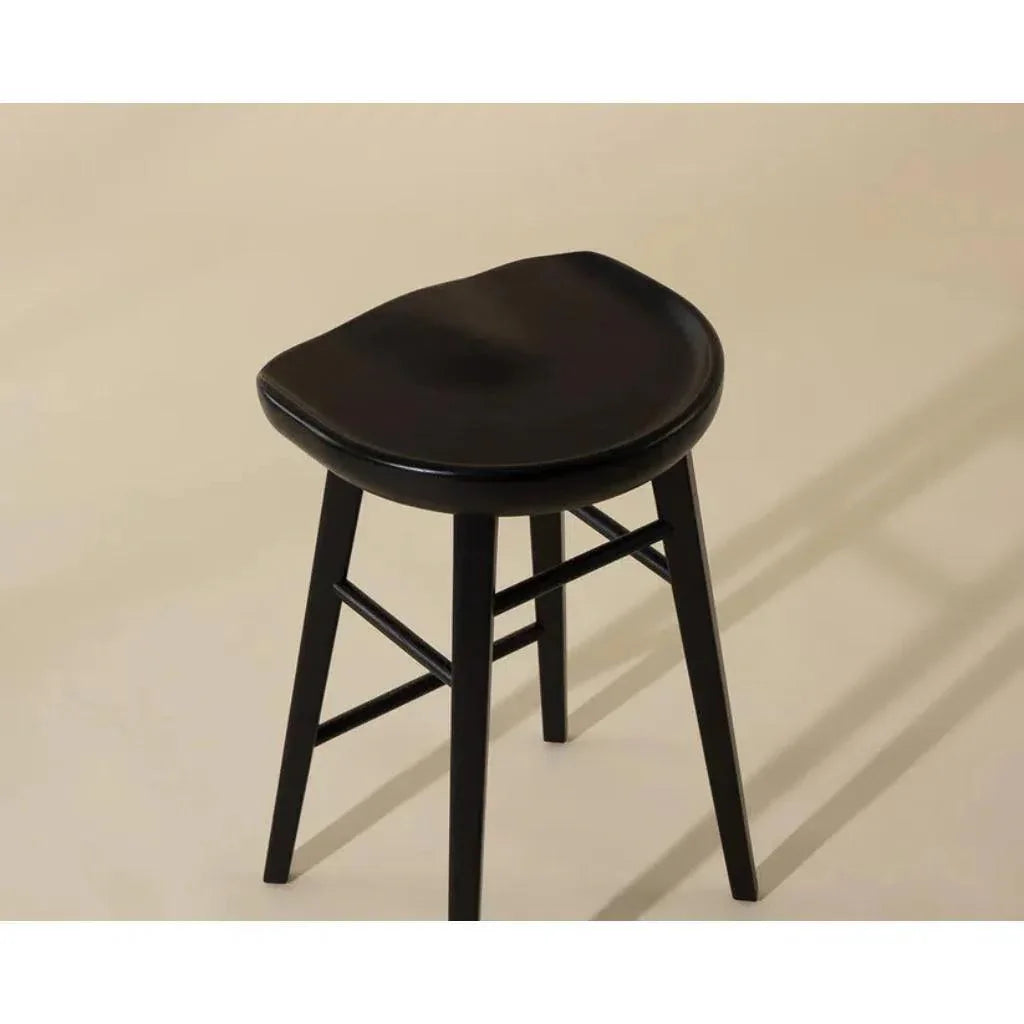 Dominic Wooden TraditionalCounter Stool - LOOMLAN - SUNPAN - Counter Stools