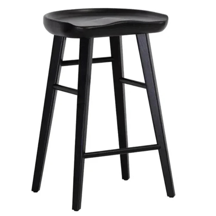 Dominic Wooden TraditionalCounter Stool - LOOMLAN - SUNPAN - Counter Stools