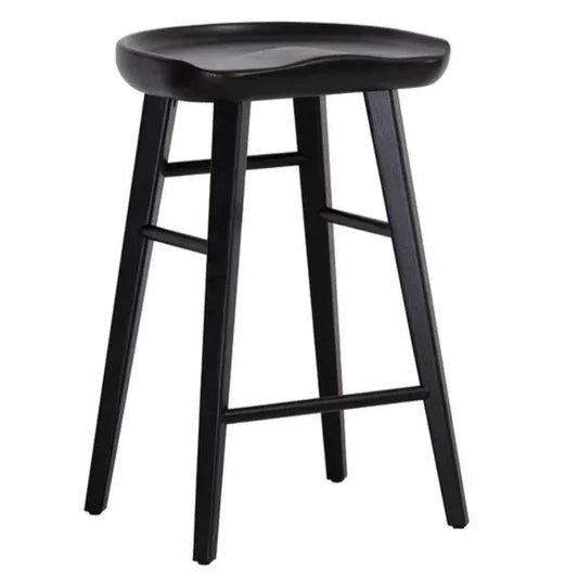 Dominic Wooden TraditionalCounter Stool - LOOMLAN - SUNPAN - Counter Stools