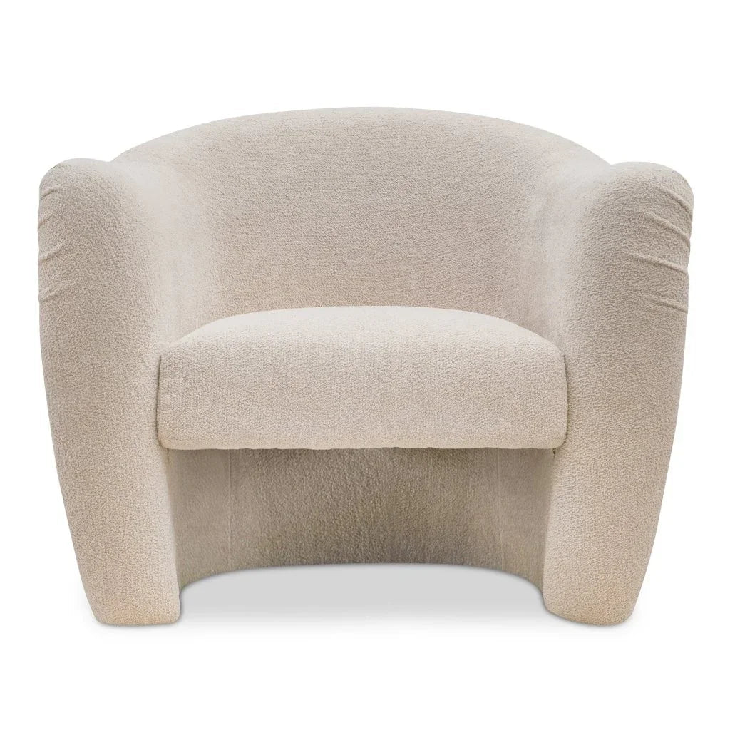 Domino Beige With Plush Finish Accent Chair - LOOMLAN - Moe's Home - Club Chairs
