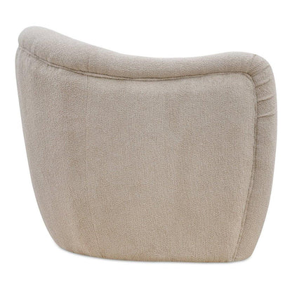 Domino Beige With Plush Finish Accent Chair - LOOMLAN - Moe's Home - Club Chairs