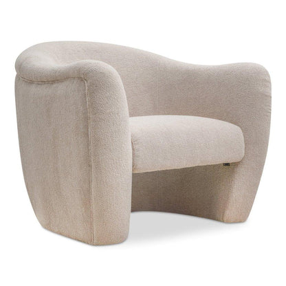 Domino Beige With Plush Finish Accent Chair - LOOMLAN - Moe's Home - Club Chairs