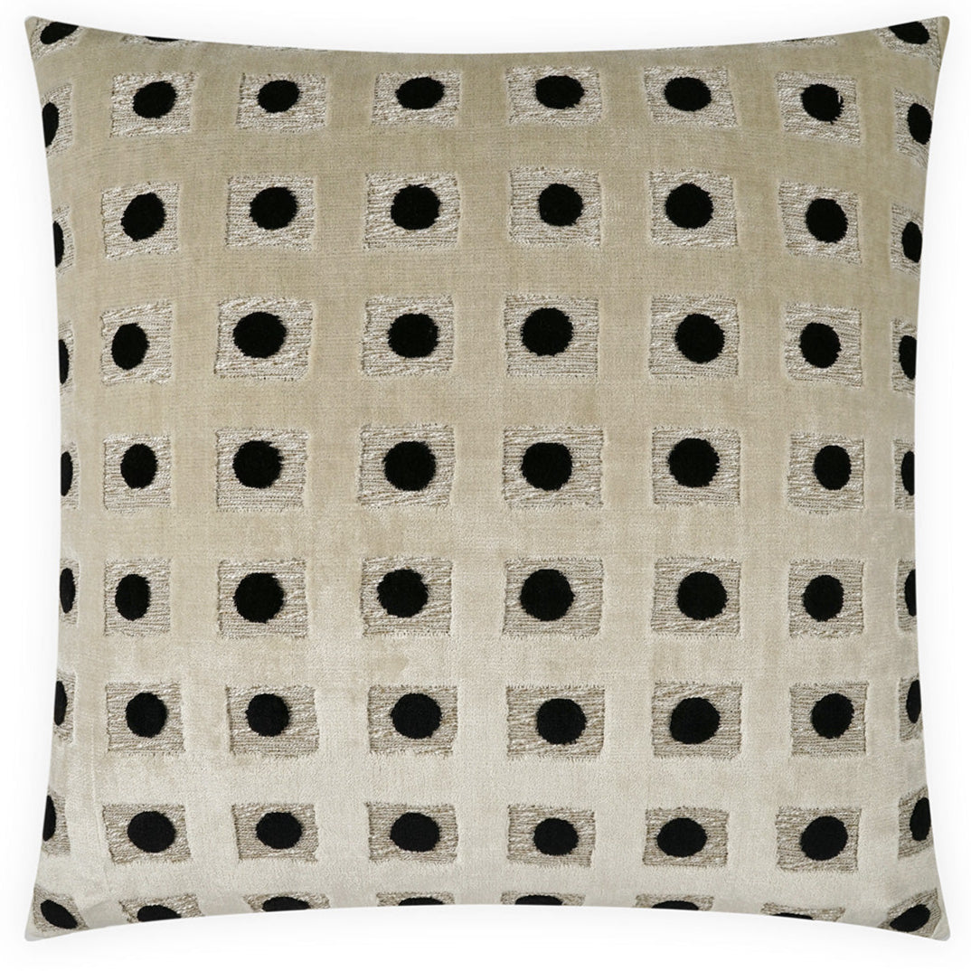 Domino Tan Throw Pillow