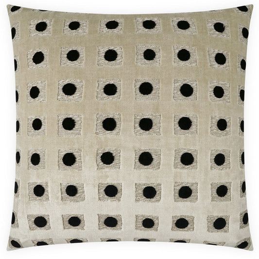 Domino Tan Throw Pillow