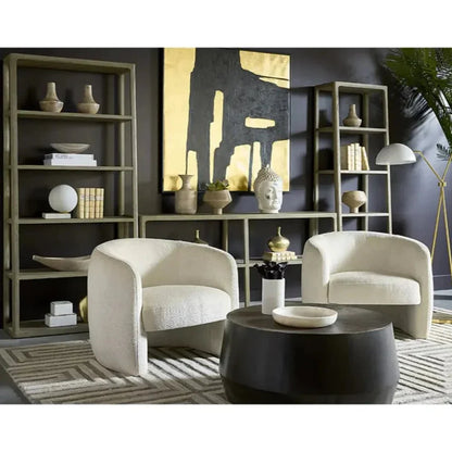 Doncaster Wooden Low Etagere-Etageres-SUNPAN-LOOMLAN