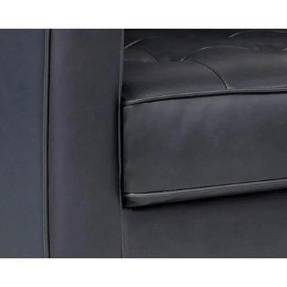 Donnie Leather Classic Sofa - LOOMLAN - SUNPAN - Sofas & Loveseats