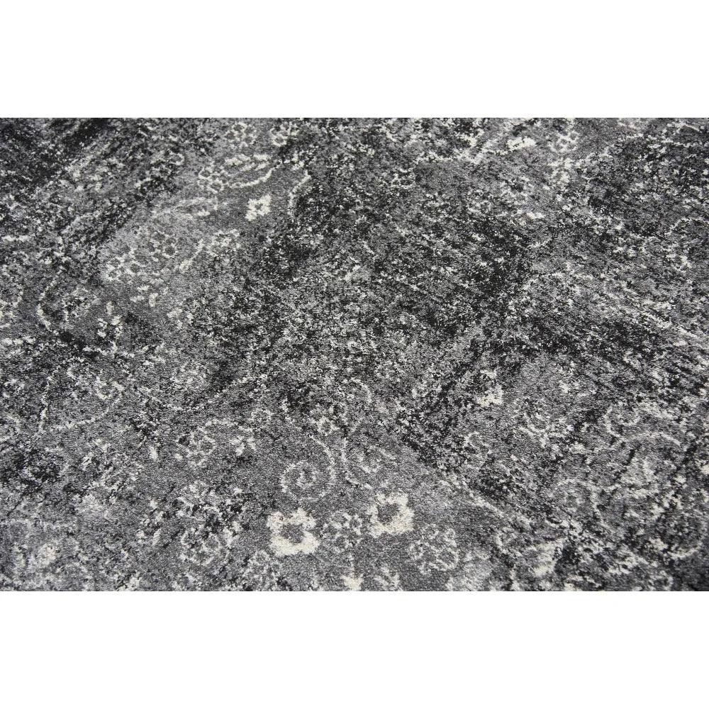 Dont Central Medallion Gray Kitchen Hallway Runner Rug - LOOMLAN - LOOMLAN - Area Rugs