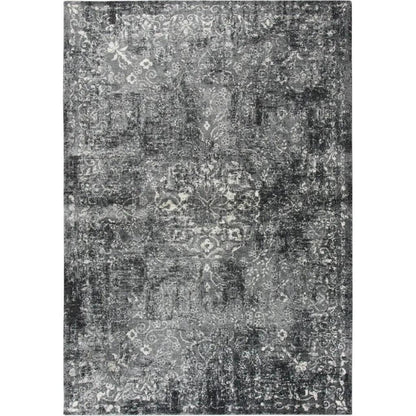 Dont Central Medallion Gray Kitchen Hallway Runner Rug - LOOMLAN - LOOMLAN - Area Rugs