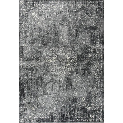 Dont Central Medallion Gray Kitchen Hallway Runner Rug - LOOMLAN - LOOMLAN - Area Rugs