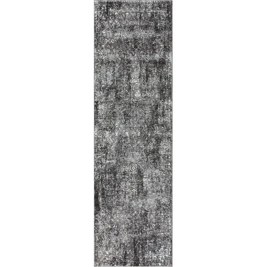 Dont Central Medallion Gray Kitchen Hallway Runner Rug - LOOMLAN - LOOMLAN - Area Rugs