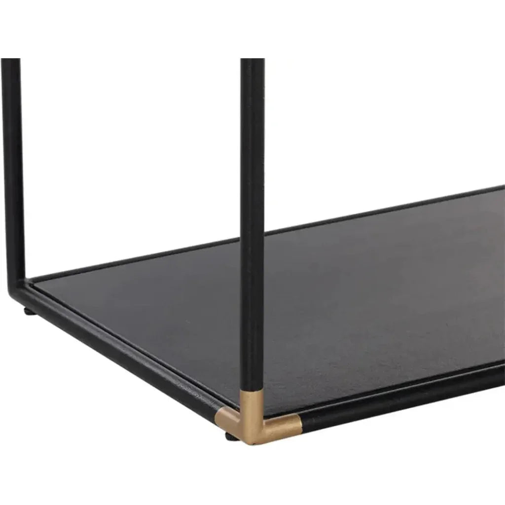 Doone Iron Black Nightstand - LOOMLAN - SUNPAN - Nightstands