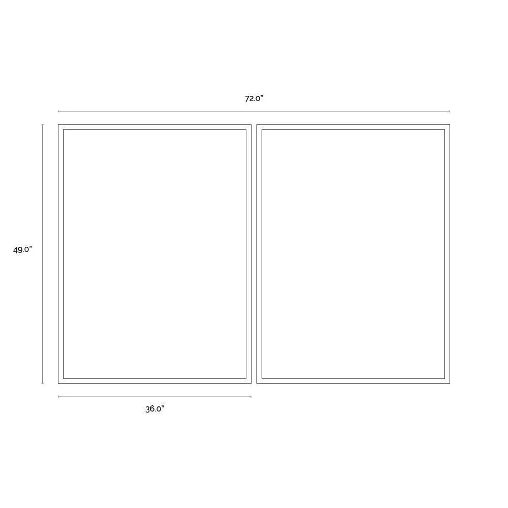 Door To Door Luxe Art 2PC With Wood Frames-Framed Wall Art-SUNPAN-LOOMLAN