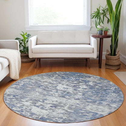 Dorana Blue Washable Indoor - Outdoor Rug - LOOMLAN - LOOMLAN Rugs - Outdoor Rugs