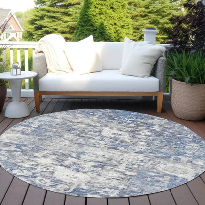 Dorana Blue Washable Indoor - Outdoor Rug - LOOMLAN - LOOMLAN Rugs - Outdoor Rugs