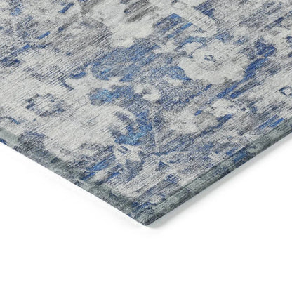 Dorana Blue Washable Indoor - Outdoor Rug - LOOMLAN - LOOMLAN Rugs - Outdoor Rugs