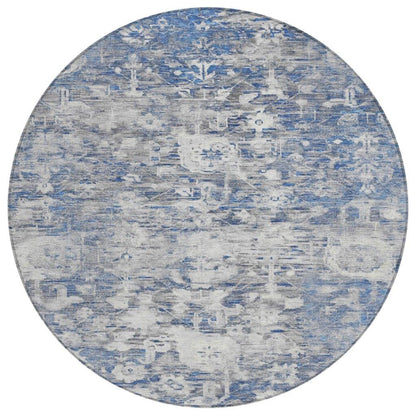 Dorana Blue Washable Indoor - Outdoor Rug - LOOMLAN - LOOMLAN Rugs - Outdoor Rugs