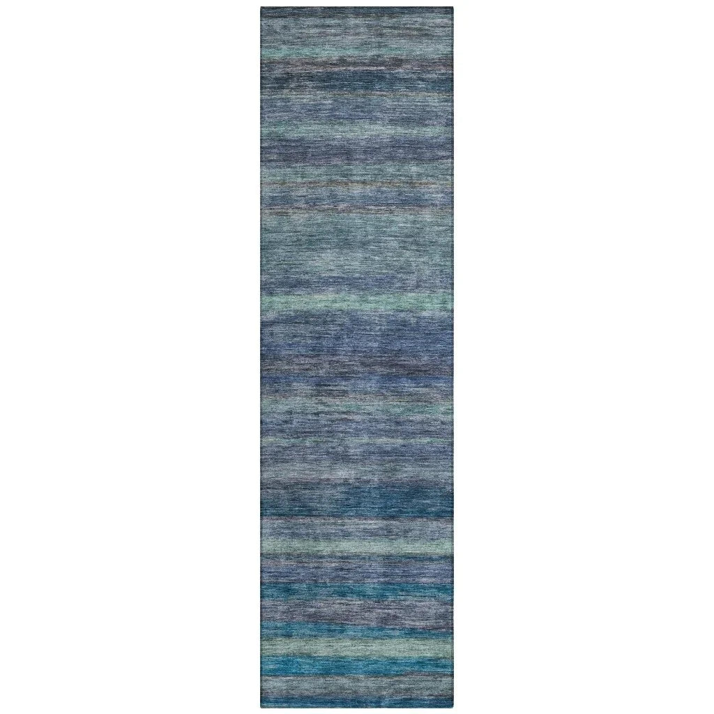 Doravine Blue Washable Indoor - Outdoor Rug - LOOMLAN - LOOMLAN Rugs - Outdoor Rugs
