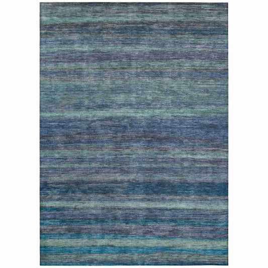 Doravine Blue Washable Indoor - Outdoor Rug - LOOMLAN - LOOMLAN Rugs - Outdoor Rugs