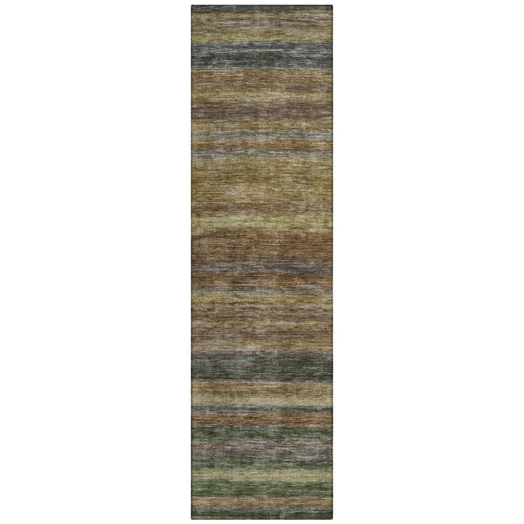 Doravine Brown Washable Indoor - Outdoor Rug - LOOMLAN - LOOMLAN Rugs - Outdoor Rugs
