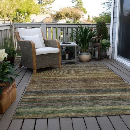 Doravine Brown Washable Indoor - Outdoor Rug - LOOMLAN - LOOMLAN Rugs - Outdoor Rugs
