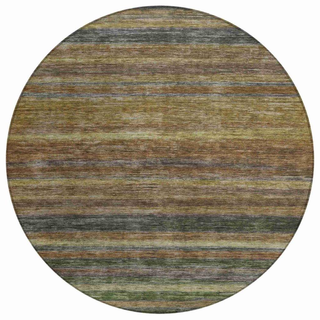Doravine Brown Washable Indoor - Outdoor Rug - LOOMLAN - LOOMLAN Rugs - Outdoor Rugs