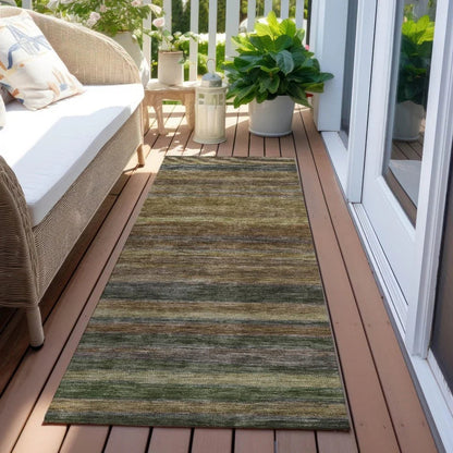 Doravine Brown Washable Indoor - Outdoor Rug - LOOMLAN - LOOMLAN Rugs - Outdoor Rugs