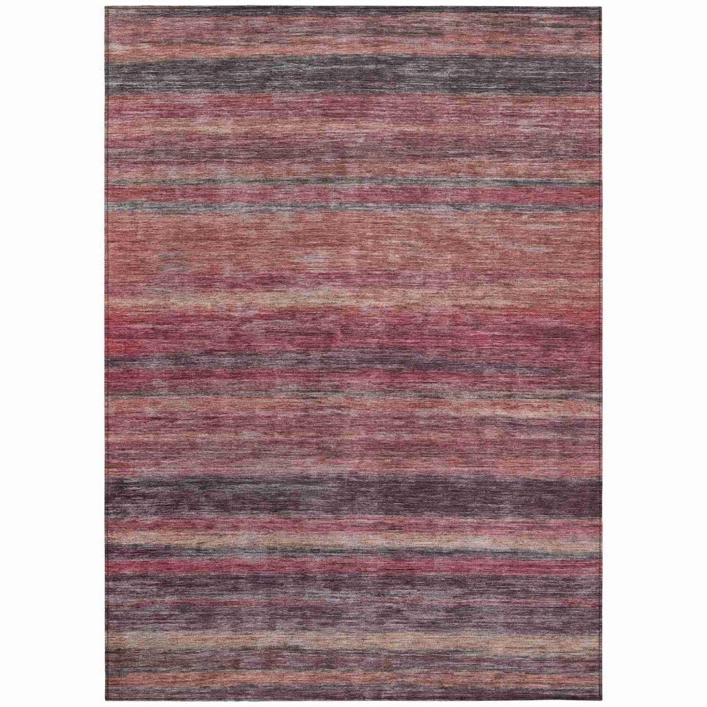 Doravine Orange Washable Indoor - Outdoor Rug - LOOMLAN - LOOMLAN Rugs - Outdoor Rugs