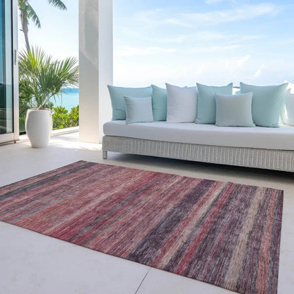 Doravine Orange Washable Indoor - Outdoor Rug - LOOMLAN - LOOMLAN Rugs - Outdoor Rugs