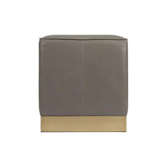 Dorian Square Grey Stool - LOOMLAN - Wildwood - Poufs and Stools