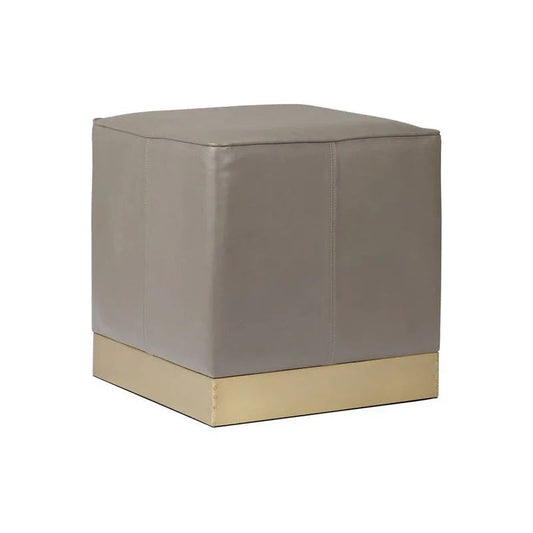 Dorian Square Grey Stool - LOOMLAN - Wildwood - Poufs and Stools