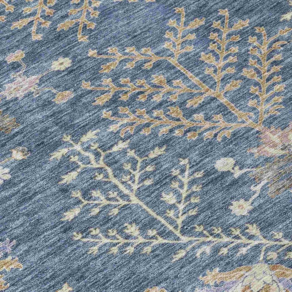 Doris Blue Washable Indoor - Outdoor Rug - LOOMLAN - LOOMLAN Rugs - Outdoor Rugs