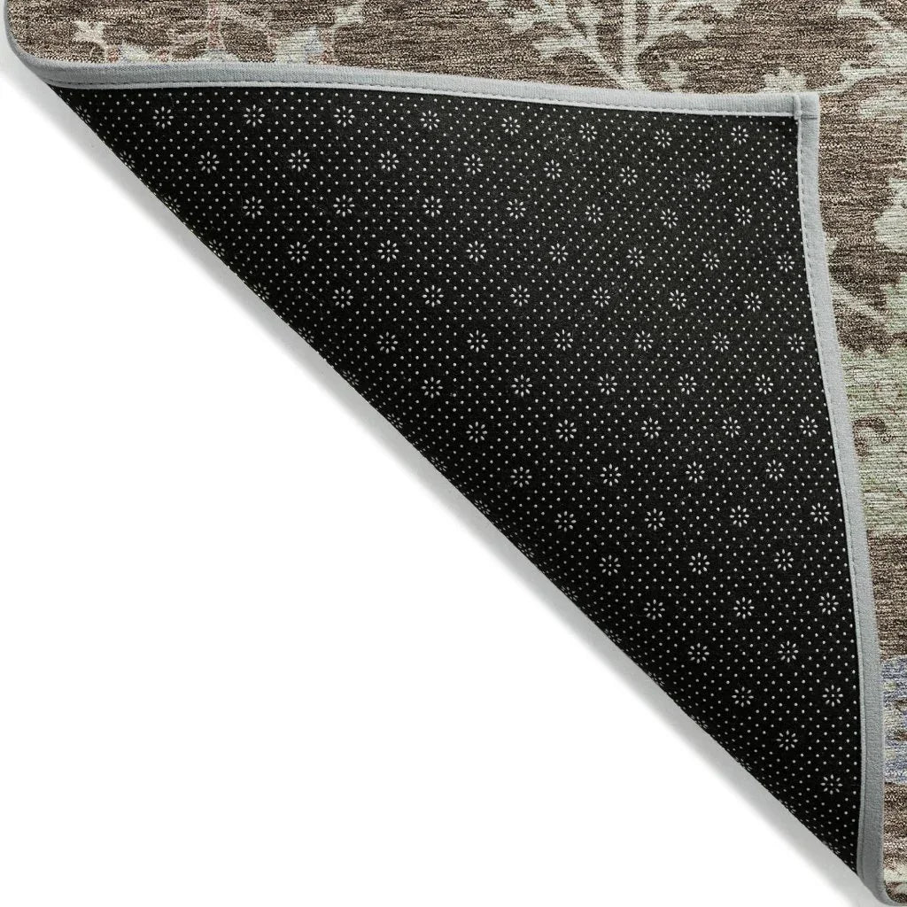 Doris Brown Washable Indoor - Outdoor Rug - LOOMLAN - LOOMLAN Rugs - Outdoor Rugs