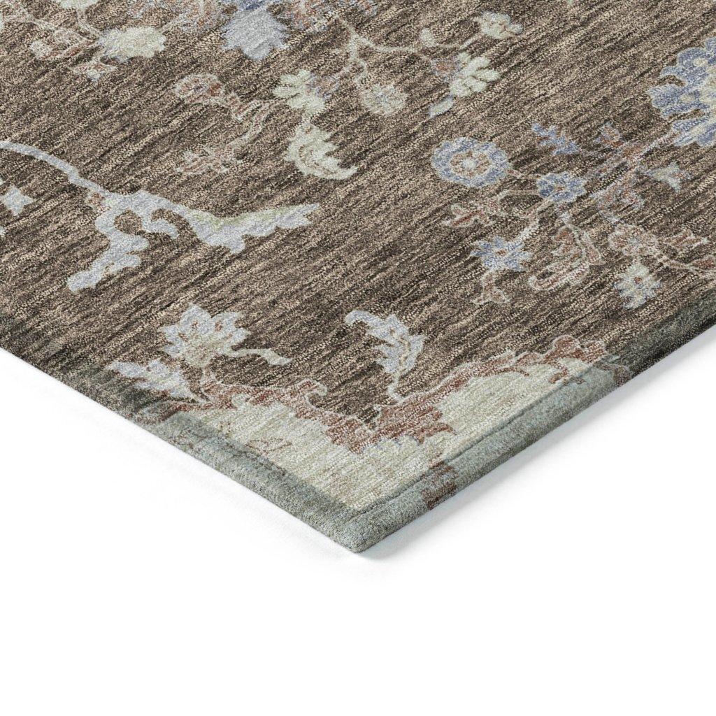 Doris Brown Washable Indoor - Outdoor Rug - LOOMLAN - LOOMLAN Rugs - Outdoor Rugs