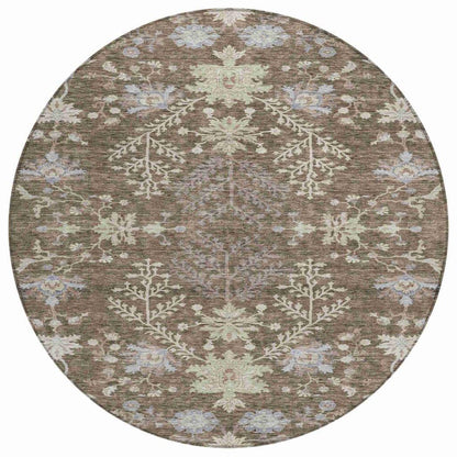 Doris Brown Washable Indoor - Outdoor Rug - LOOMLAN - LOOMLAN Rugs - Outdoor Rugs