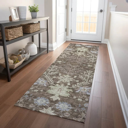 Doris Brown Washable Indoor - Outdoor Rug - LOOMLAN - LOOMLAN Rugs - Outdoor Rugs