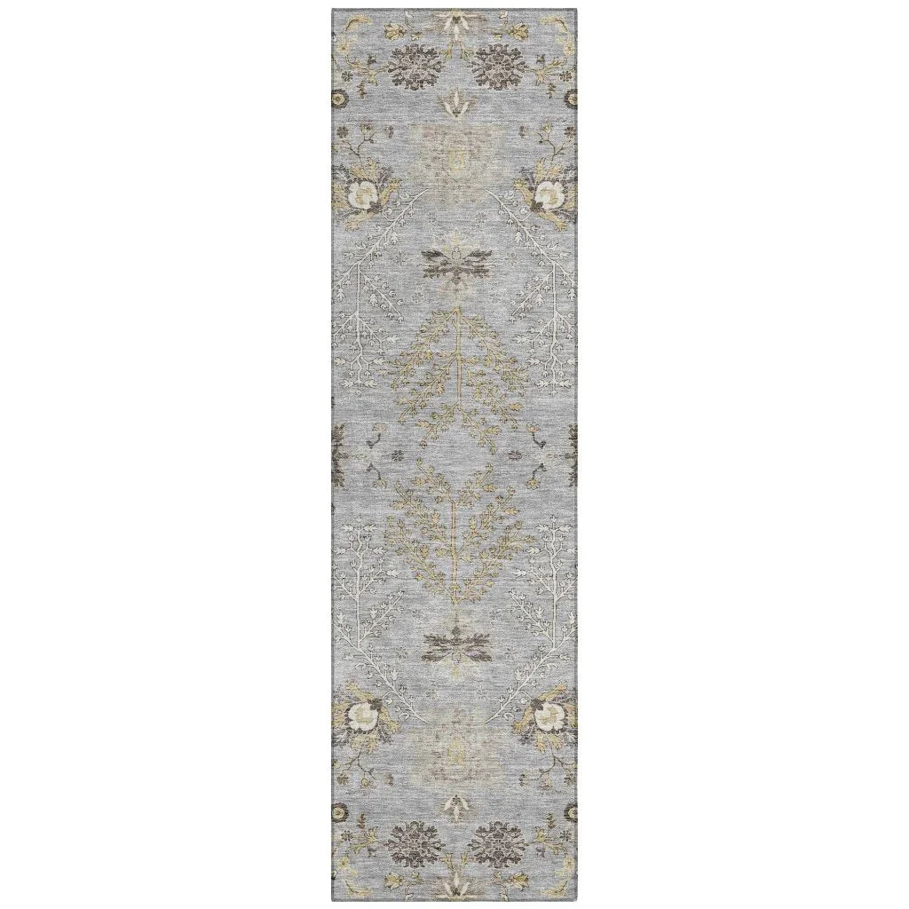 Doris Gray Washable Indoor - Outdoor Rug - LOOMLAN - LOOMLAN Rugs - Outdoor Rugs