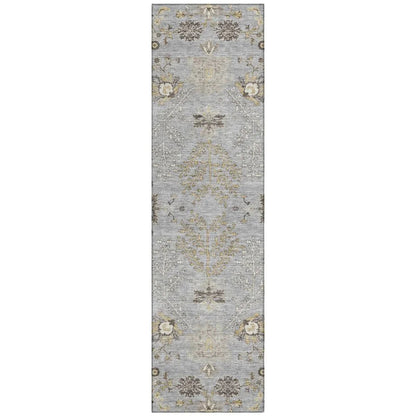 Doris Gray Washable Indoor - Outdoor Rug - LOOMLAN - LOOMLAN Rugs - Outdoor Rugs