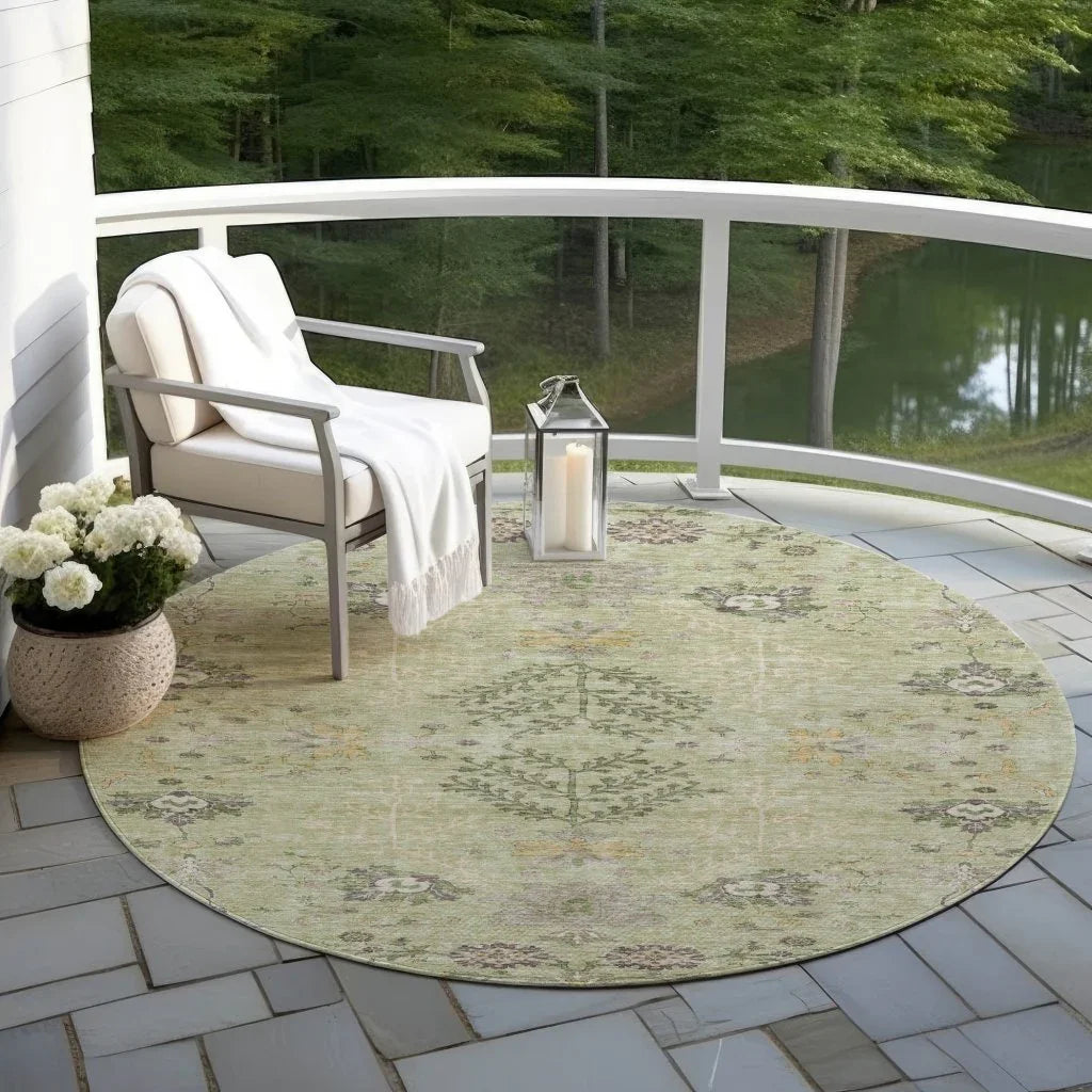 Doris Green Washable Indoor - Outdoor Rug - LOOMLAN - LOOMLAN Rugs - Outdoor Rugs