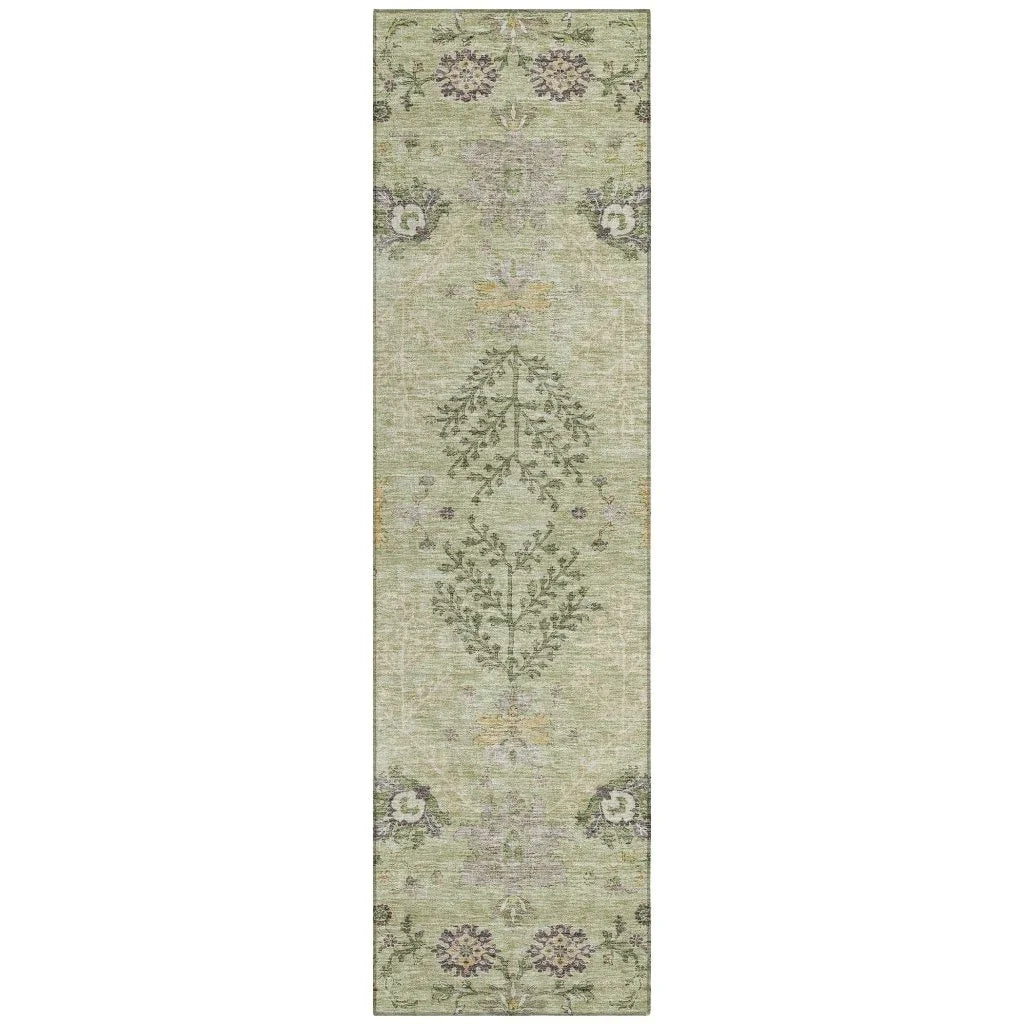 Doris Green Washable Indoor - Outdoor Rug - LOOMLAN - LOOMLAN Rugs - Outdoor Rugs