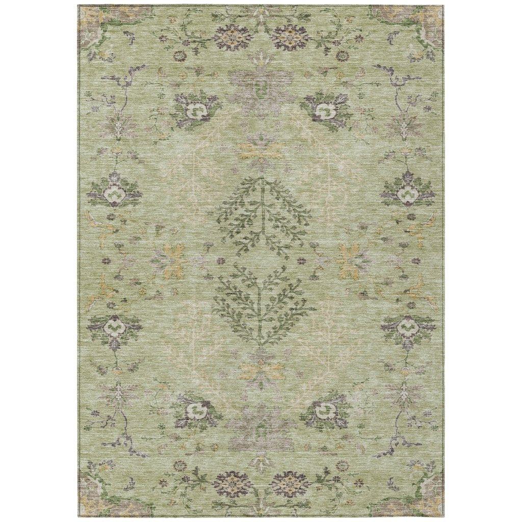 Doris Green Washable Indoor - Outdoor Rug - LOOMLAN - LOOMLAN Rugs - Outdoor Rugs