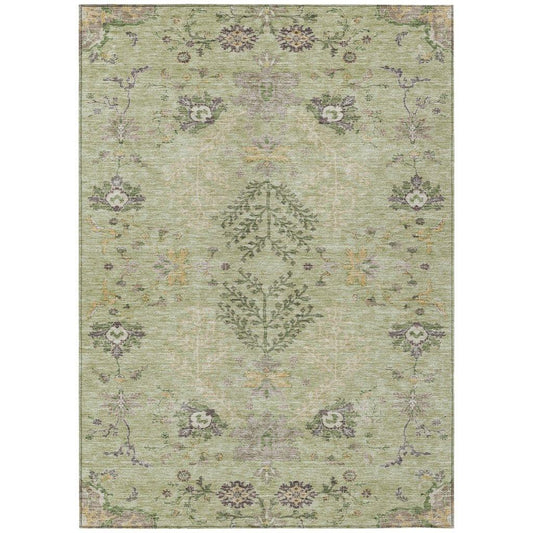 Doris Green Washable Indoor - Outdoor Rug - LOOMLAN - LOOMLAN Rugs - Outdoor Rugs