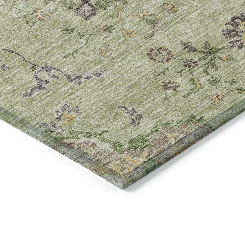 Doris Green Washable Indoor - Outdoor Rug - LOOMLAN - LOOMLAN Rugs - Outdoor Rugs
