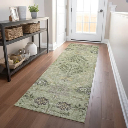 Doris Green Washable Indoor - Outdoor Rug - LOOMLAN - LOOMLAN Rugs - Outdoor Rugs