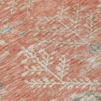 Doris Orange Washable Indoor - Outdoor Rug - LOOMLAN - LOOMLAN Rugs - Outdoor Rugs